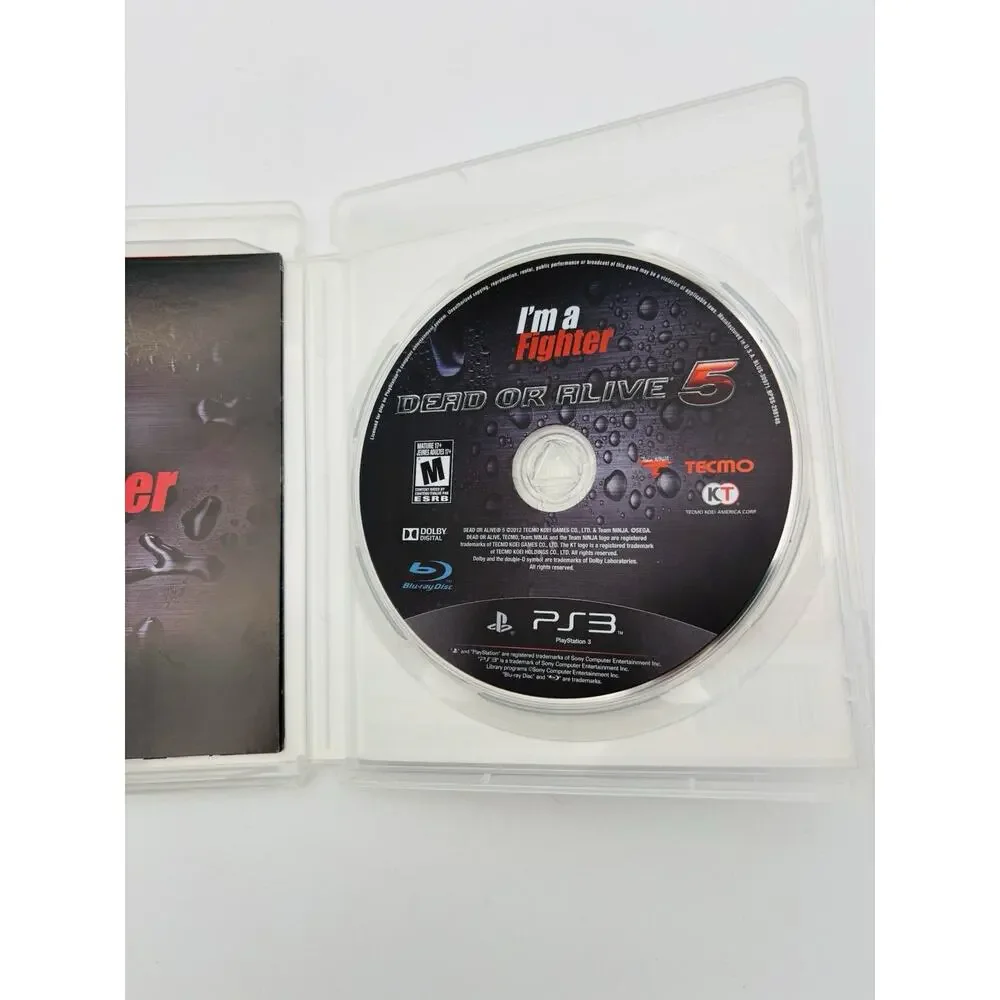 Dead or Alive 5 (Sony PlayStation PS3) CIB Complete With Manual Tecmo VG Cond